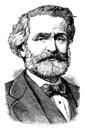 Giuseppe Verdi, vintage illustration