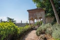 Giusti gardens, Verona, Italy - a beautiful balcony Royalty Free Stock Photo