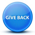 Give Back eyeball glossy elegant blue round button abstract Royalty Free Stock Photo