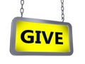 Give on billboard