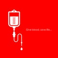 Give blood save life poster