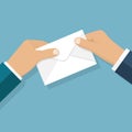 Give envelope vector Royalty Free Stock Photo