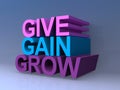 Give gain grow Royalty Free Stock Photo