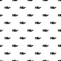 Give hand pattern seamless vector