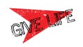 Give Life rubber stamp