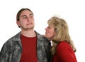 Give Mom A Kiss Royalty Free Stock Photo