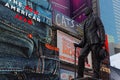 `Give My Regards to Broadway` statue in Times Square