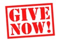 GIVE NOW! Royalty Free Stock Photo