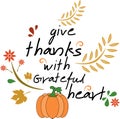 Give Thanks with Grateful Heart Card