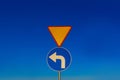 Give way road sign Royalty Free Stock Photo