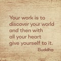 Give yourself Buddha wood