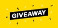 Giveaway banner. Post template. Win a prize giveaway. Social media poster. Vector design illustration Royalty Free Stock Photo