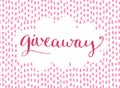 Giveaway banner for social media contests