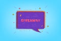 Giveaway card. Vector illustration. Royalty Free Stock Photo