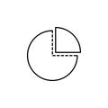 given information icon. Element of business icon for mobile concept and web apps. Thin line given information icon can be used for