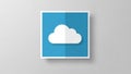 Gives a 3D effect emphasizing the cloud against the contrasting Royalty Free Stock Photo