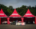 GIVI tents at the Rimba Raid event in Kuala Tahan National Park.