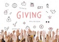 Giving Donations Charity Foundation Support Concept Royalty Free Stock Photo