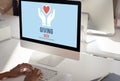 Giving Give Help Aid Support Charity Please Concept Royalty Free Stock Photo