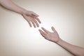 Giving a helping hand, hope and support each other Royalty Free Stock Photo