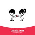 Giving love