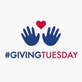 Giving Tuesday banner design Royalty Free Stock Photo