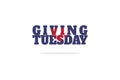 Vector illustration of background with giving tuesday theme Royalty Free Stock Photo