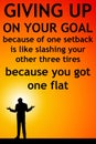 Giving up goal