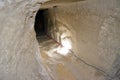 Details of the interior passages of The Bent Pyramid of king Sneferu, A unique example of early