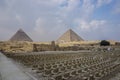 Giza, Egypt: Khufu Pyramid Sphynx Royalty Free Stock Photo