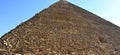 The great pyramid of Giza which is the largest Egyptian pyramid and tomb of Fourth Dynasty pharaoh Khufu Royalty Free Stock Photo