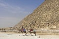 Pyramids of giza. Great pyramids of Egypt. The seventh wonder of the world. Ancient megaliths