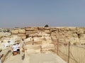 Giza plateau. Observation deck near the Great Sphinx Royalty Free Stock Photo