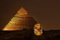 Giza pyramid and Sphinx, Magical Sound and Light Show