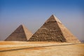 Giza pyramids, Cairo, Egypt Royalty Free Stock Photo