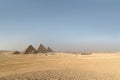 Giza pyramids in Cairo, Egypt.