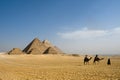 Giza pyramids, Cairo, Egypt Royalty Free Stock Photo