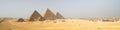 Giza pyramids in Cairo, Egypt.