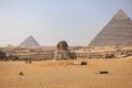 Gizeh pyramids near Cairo - Egypt Royalty Free Stock Photo