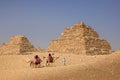 Gizeh pyramids near Cairo - Egypt Royalty Free Stock Photo