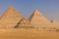 Gizeh pyramids near Cairo - Egypt Royalty Free Stock Photo