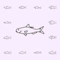 gizzard shad icon. Fish icons universal set for web and mobile