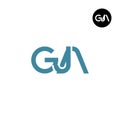GJA Logo Letter Monogram Design Royalty Free Stock Photo
