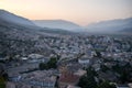 Gjirokaster, Albania at sunset