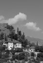 Gjirokaster BW Study Royalty Free Stock Photo