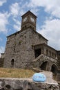 Gjirokaster castle, Clock Tower with a colored souvenir, Albania