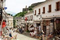 View of the old town. Gjirokaster. Albania Royalty Free Stock Photo