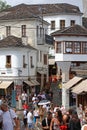 Gjirokastra, Albania, Wednesday 13 September 2023 Exploring old city view people and beautiful places summer vibes high quality