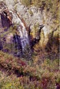 Gjuvefossen is a regulated waterfall near Flesberg in Fagerfjell in the region Buskerud, Norway Royalty Free Stock Photo