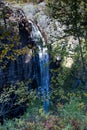 Gjuvefossen is a regulated waterfall near Flesberg in Fagerfjell in the region Buskerud, Norway Royalty Free Stock Photo